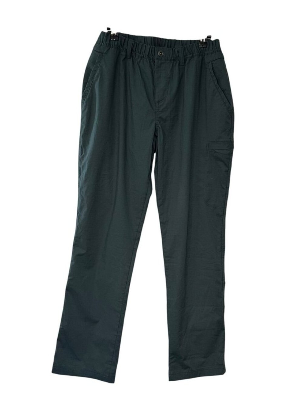 PrAna Straight Leg Hiking Pants Elastic Waist Dark Gray Women’s Size 10 Outdoors